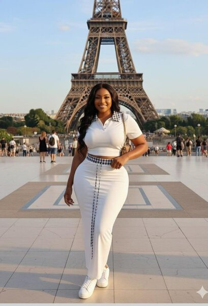 Ensemble survêtement et haut ajustés pour femme