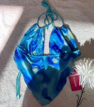 Blue bikini