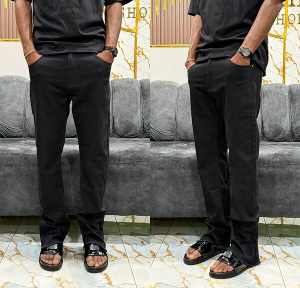 Jean noir homme avec strass