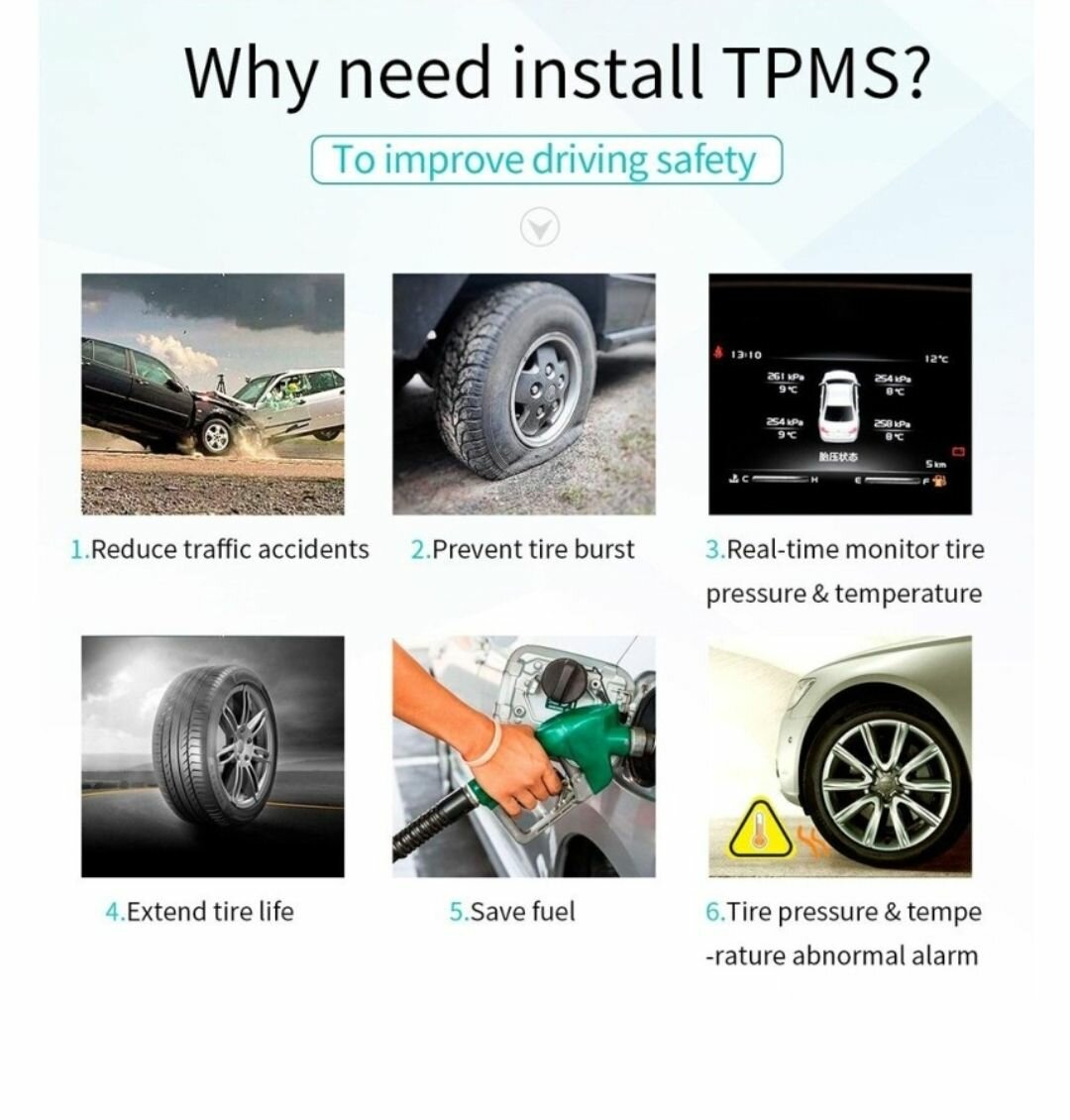 CAR TPMS TIRE PRESSURE  SOLAR ENERGY MONITORING SYSTEM