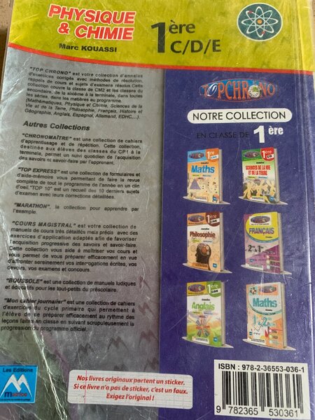 Annales Physique Chimie Lycée