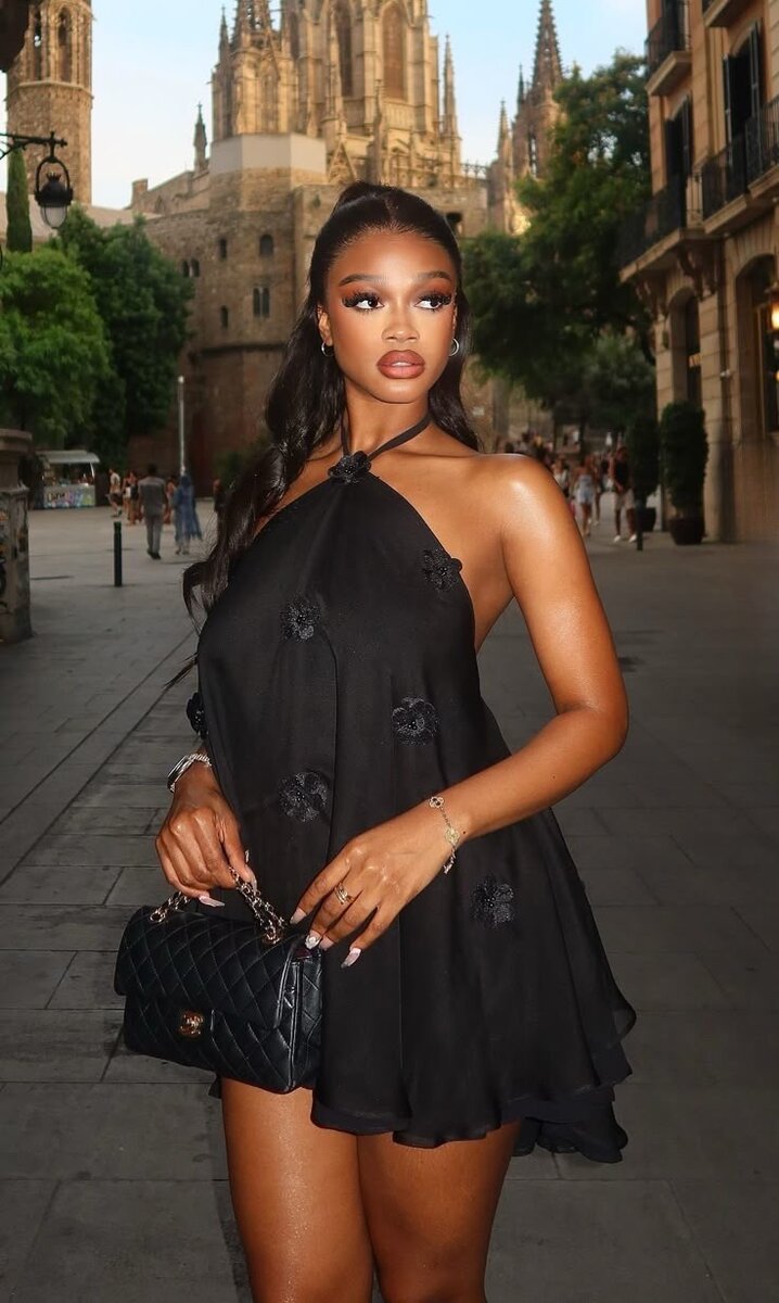 Robe Noire Été Élégante