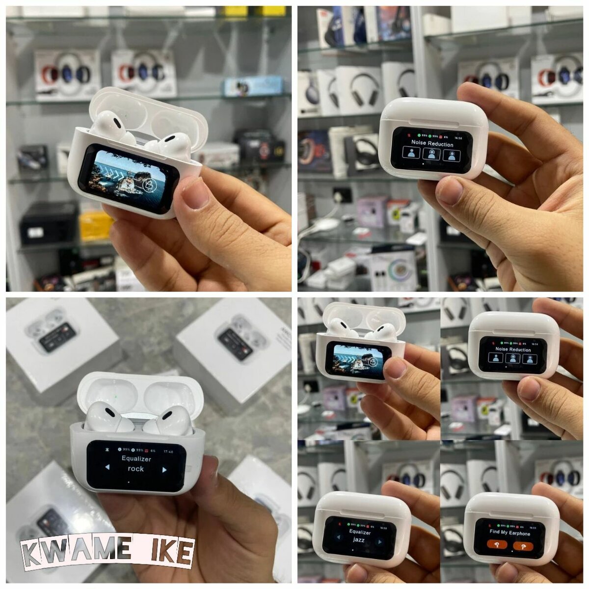 Airpods pro 2 with touchscreen display