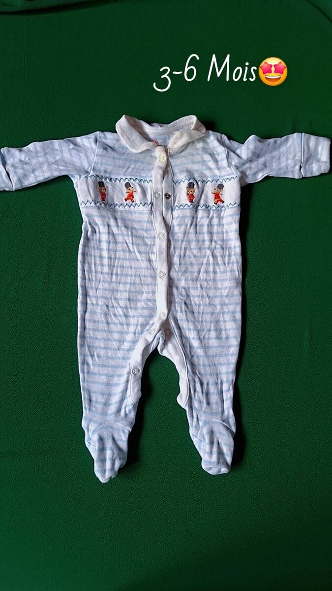 Pyjama Bébé 3-6 Mois Coton