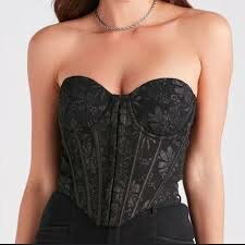 Corset bustier noir élégant