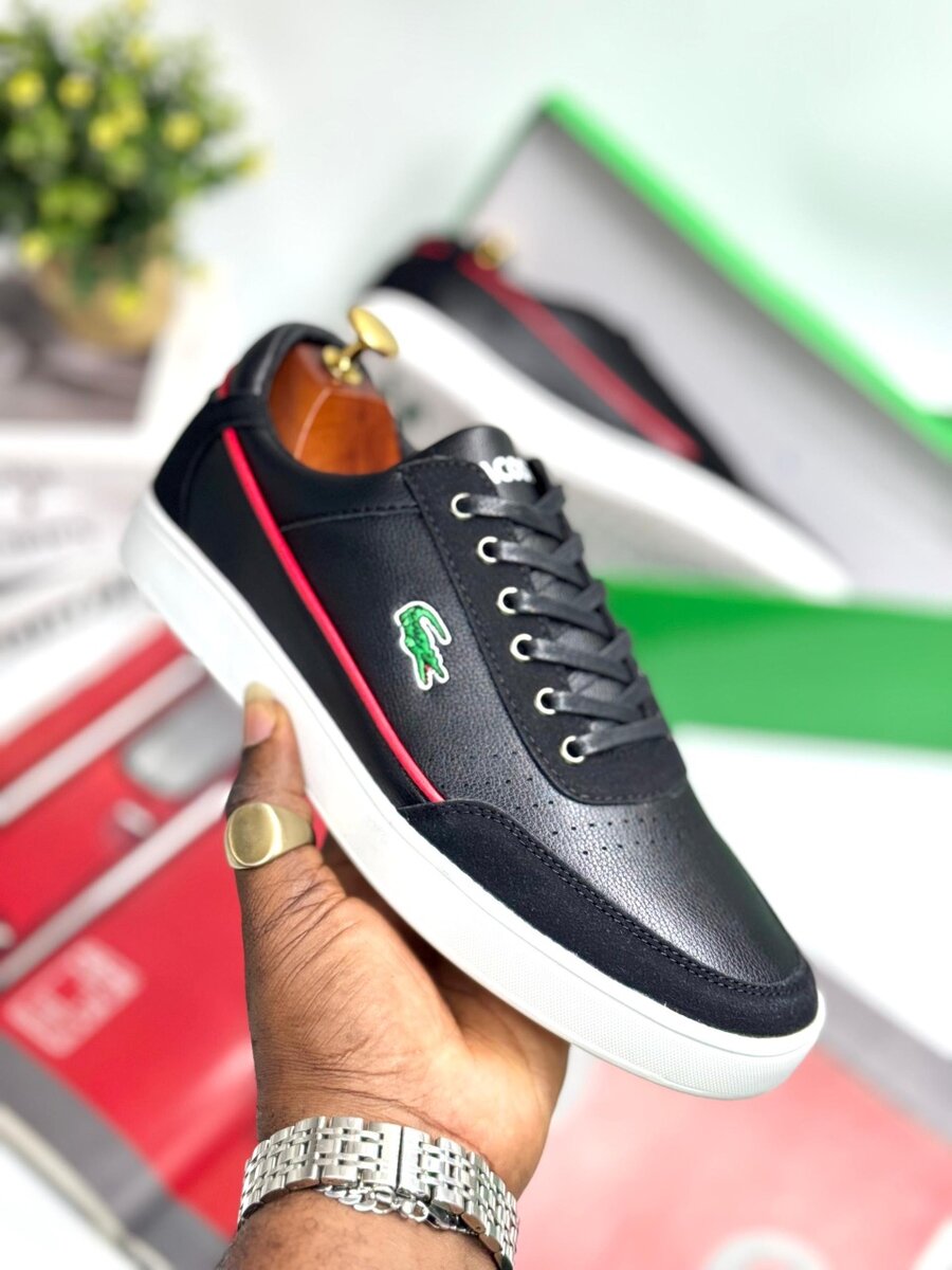 LACOSTE BLACK AND  WHITE