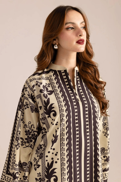 Stylish printed shirt and trouser set-2 women's teach outfit