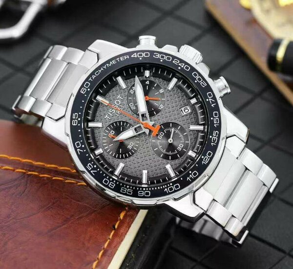 Montre Homme Luxe Chronographe Acier