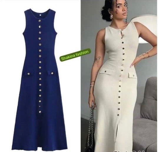 Très belle robe coton lourd