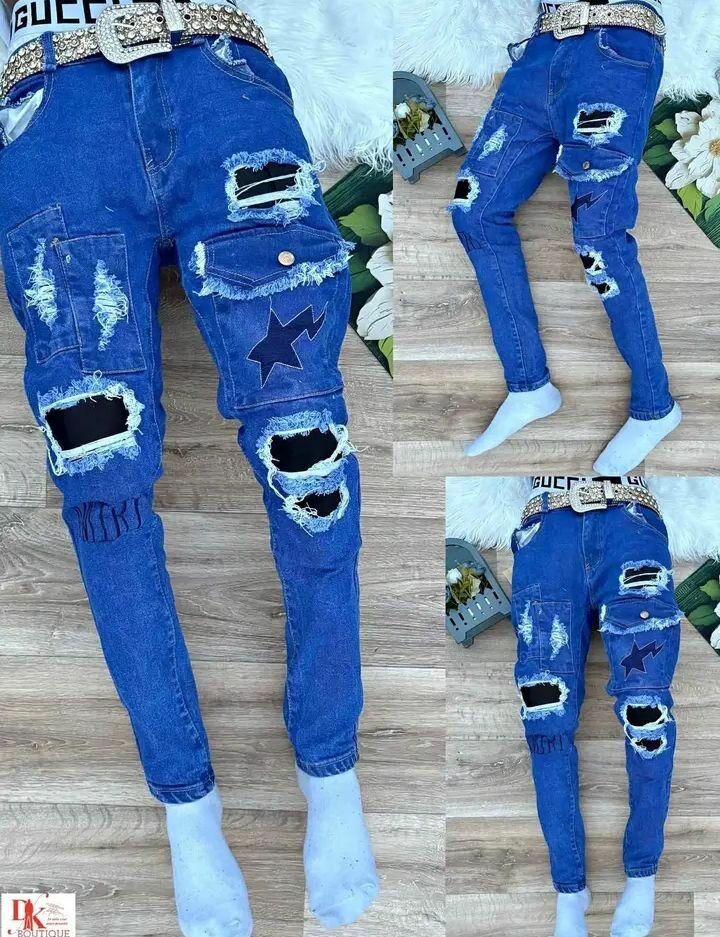 Jeans déchirés stylés