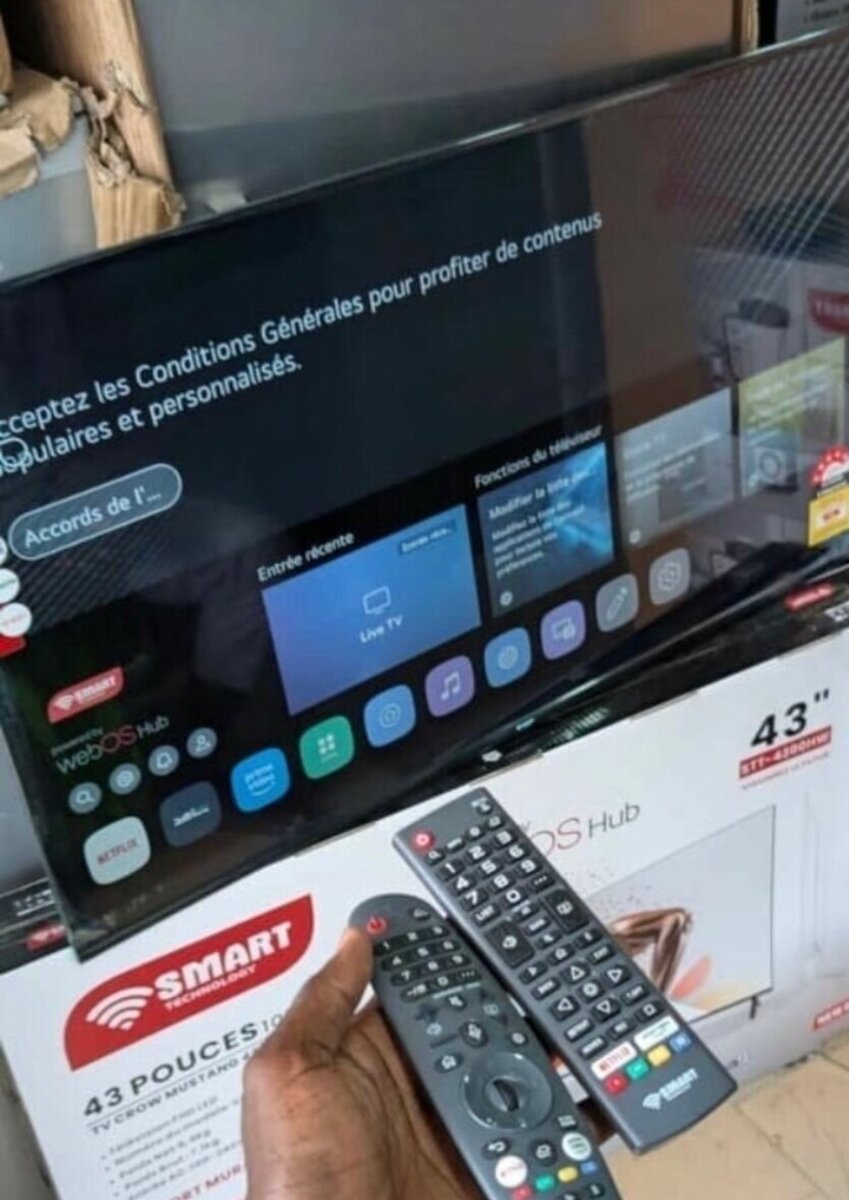 Téléviseur intelligent TCL 43 pouces