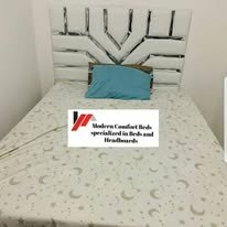 custom made bed with a high base