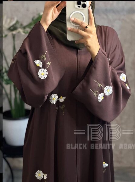 Elegant Embroidered Abaya