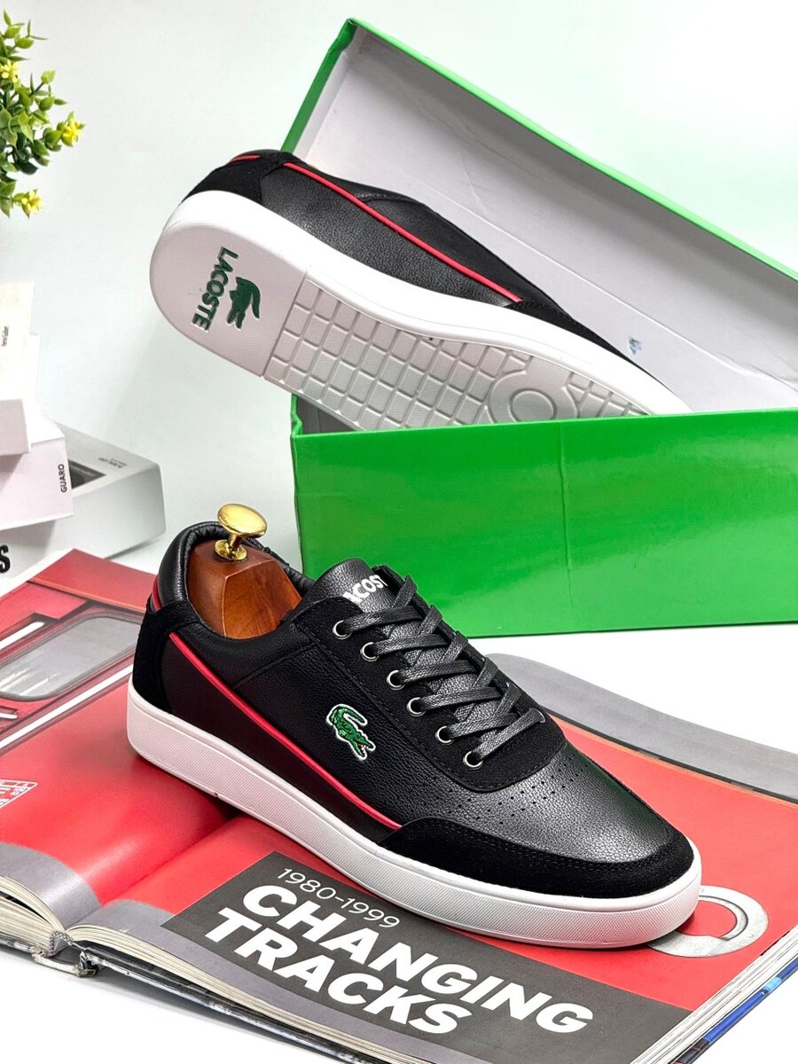 LACOSTE BLACK AND  WHITE