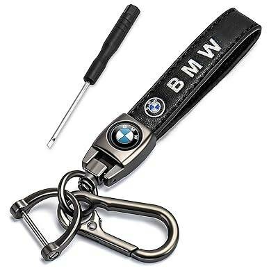 Porte-clés en cuir coche logo