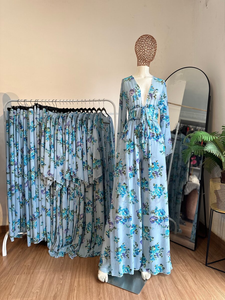 Ensemble en mousseline stretch