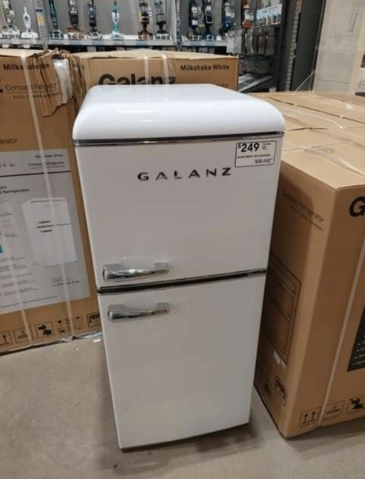 Réfrigérateur rétro Galanz blanc