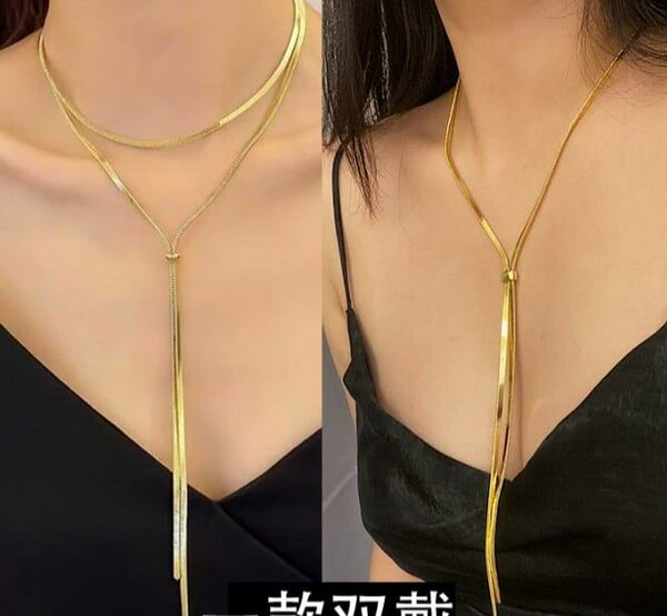 Collier Femme Élégant Or