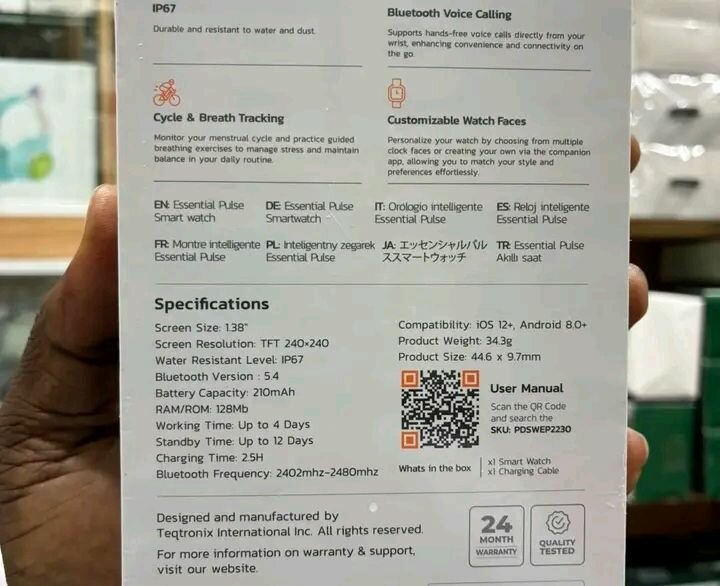 Montre connectée Essential Pulse