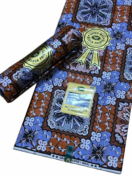Tissu wax hollandais coloré