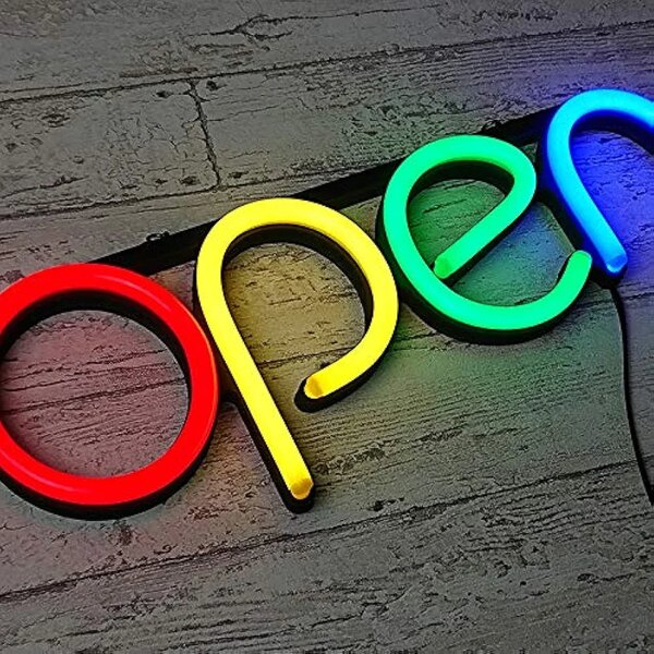 Enseigne LED Néon "Open"