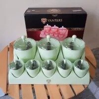 Vanpars Multipurpose Spice Rack Organizer: 8-Piece Masala Box Set with Stand & Spoon (Kitchen)