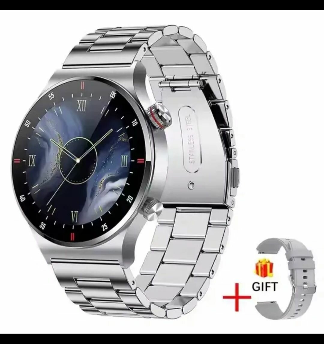 Montre connectée en acier