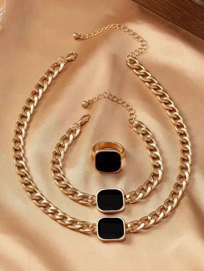 Ensemble de col bracelet bague pour femme