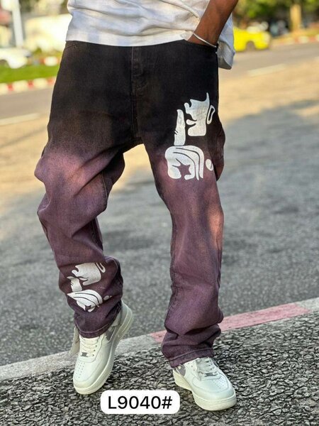 Jeans dégradés streetwear