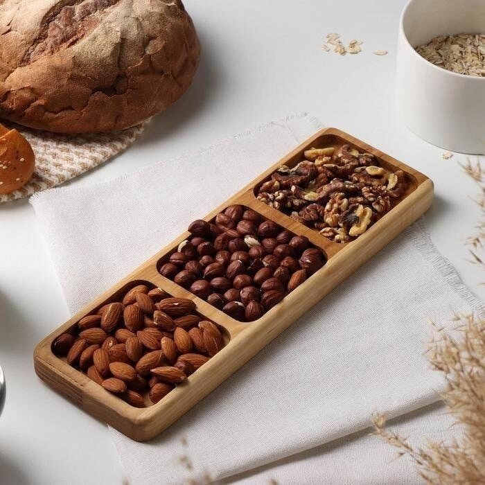 Wooden dry fruits Platter, serving Platter