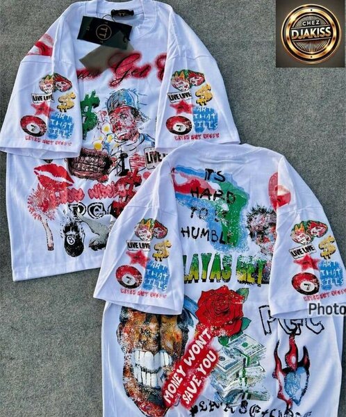 T-shirts street art coloré