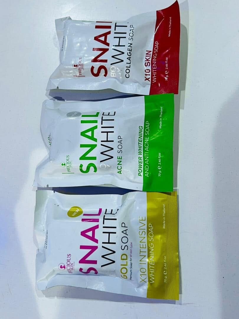 Snail white facial soap