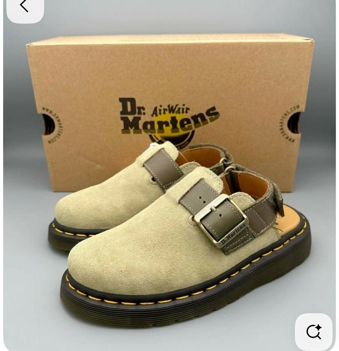 Sabots en daim Dr. Martens