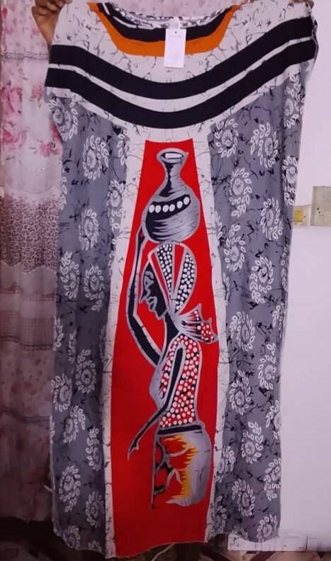 Robe longue africaine colorée
