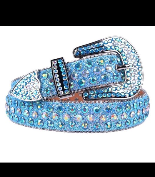 Ceinture Strass Crâne Rock