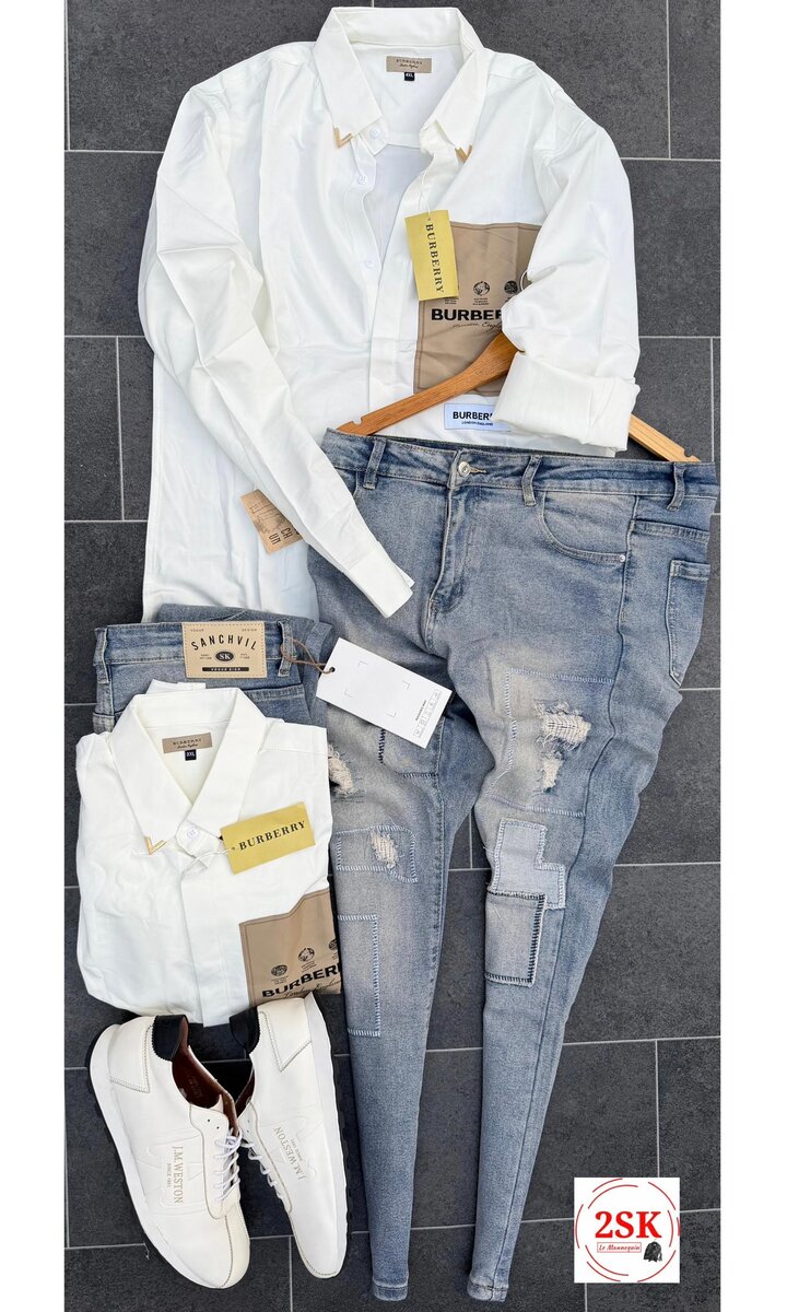 Ensemble Chemise et Jean Homme