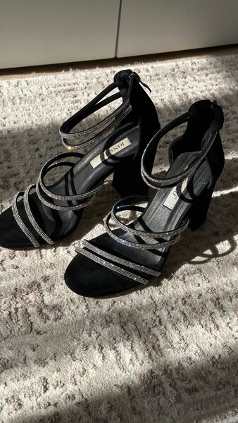 Блестящие босоножки