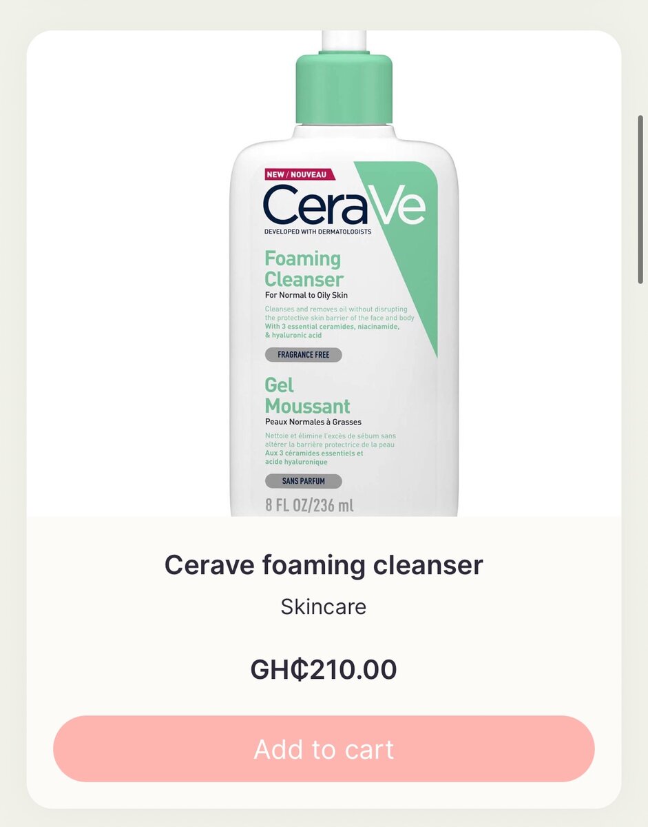 CERAVE FOAMING FACIAL CLEANSER 237ml