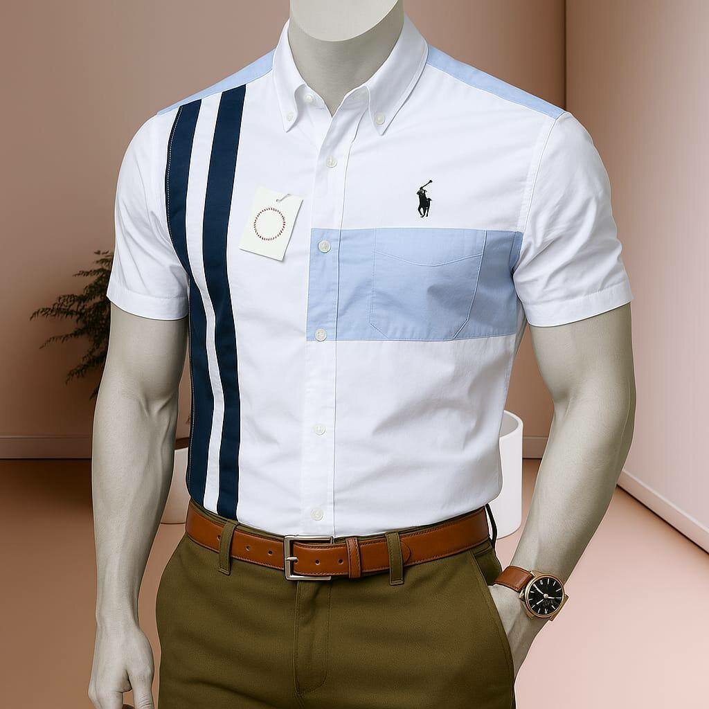 Chemise homme à manches courtes