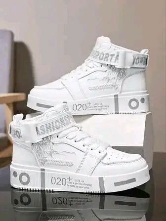 Baskets montantes blanches tendance