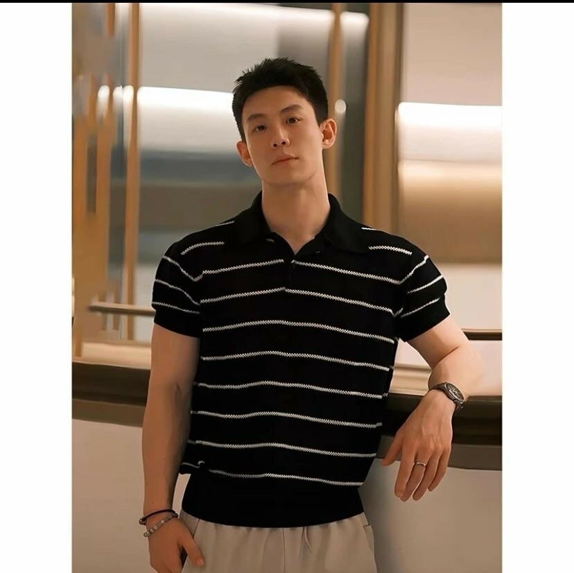 Polo rayé pour homme