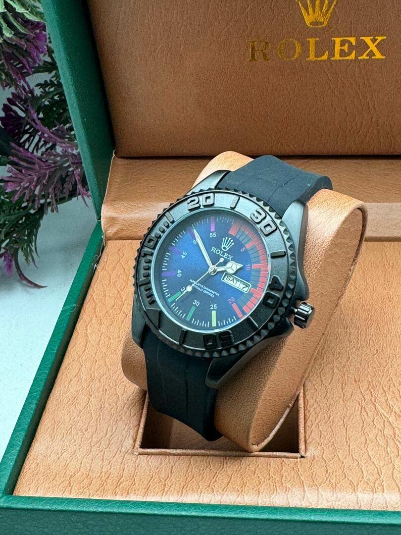 Rolex silicon strap watch