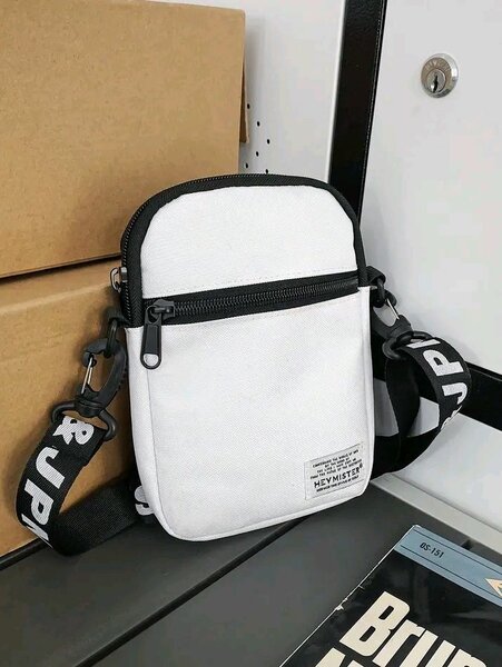 Sac banane homme noir et blanc