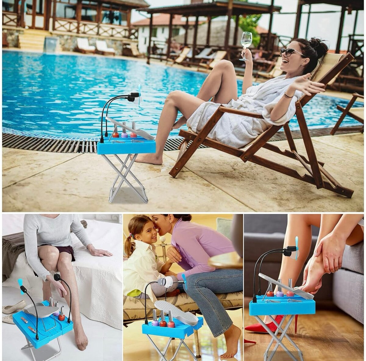 Le Repose-pieds De Beauté Pour Des Pédicures Faciles à Domic