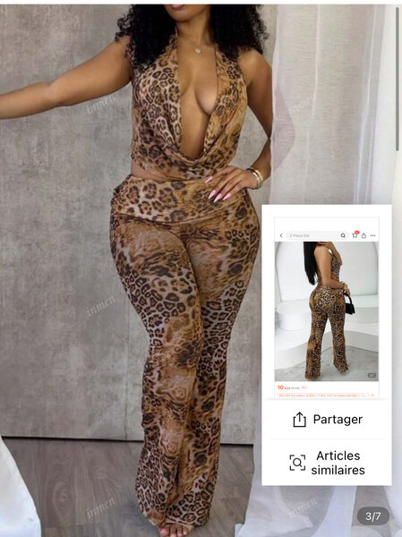 Combinaison léopard femme sexy