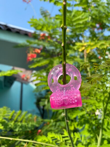 Anneau Vibrant Silicone Rose