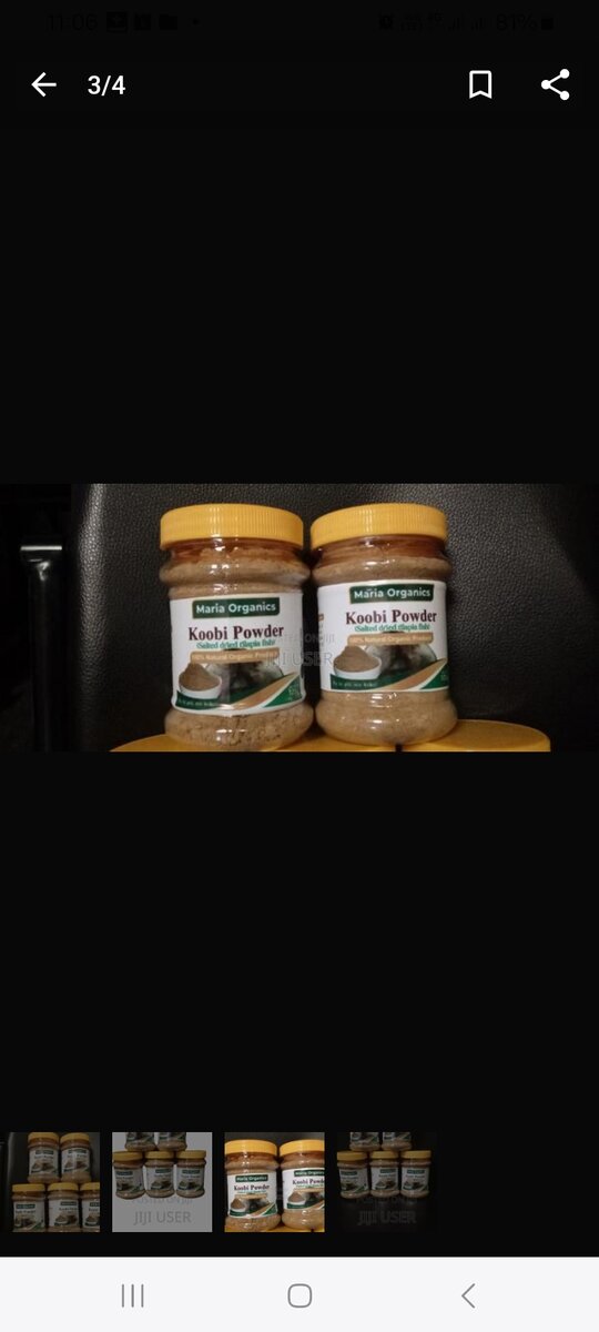 Koobi powder without Bones(Dried saled tilapia Fish)