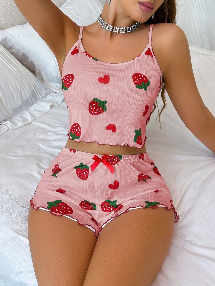 Ensemble Pyjama Fraise Femme