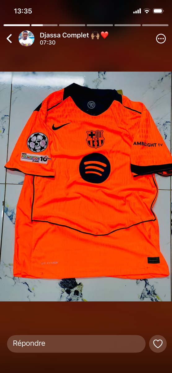 Maillot de football authentique