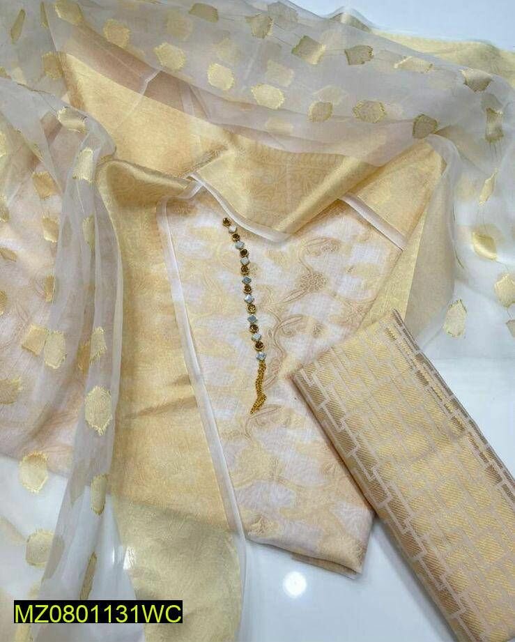 3pics Woman unstiched suit